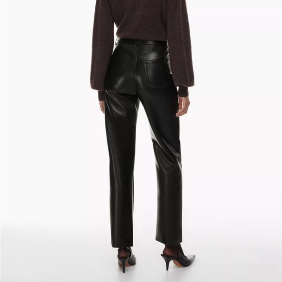 Wilfred Pants - WILFRED The Melina Vegan Leather Straight Leg Aritzia